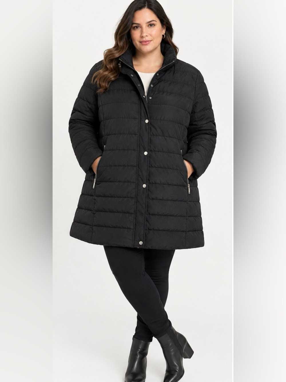 MICHAEL Michael Kors Black Down & Feather Puffer Coat Jacket XXL